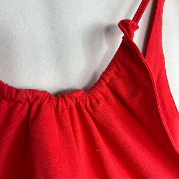 ANTHROPOLOGIE Cut Out Crop Top Red NWT in Large - Picture 3 of 8